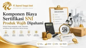Komponen Biaya Sertifikasi SNI Produk Wajib Dipahami